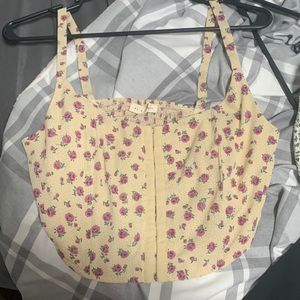 pacsun corset fitting tiny top